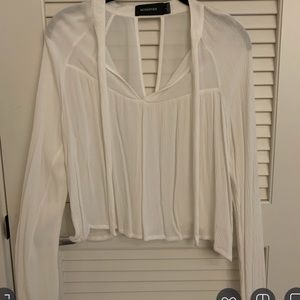 MINKPINK White Sheer Top